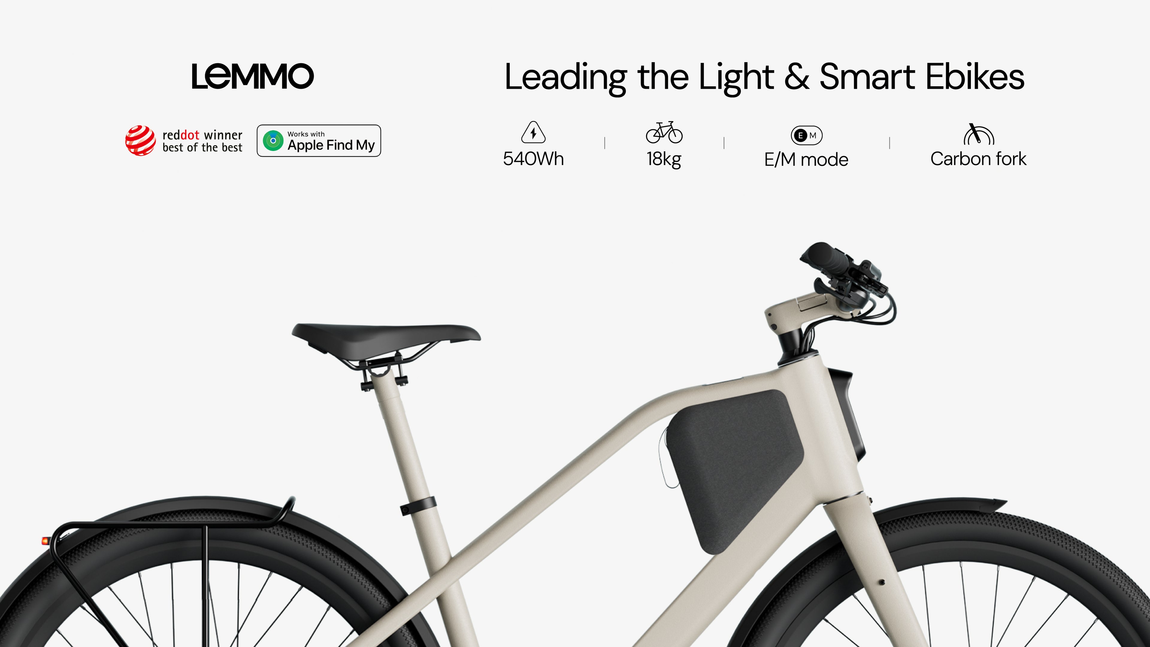 Buy a Lemmo One MK2—Core Edition: e+bike with Smartpac. Electric when you want. Normal bike when you need.